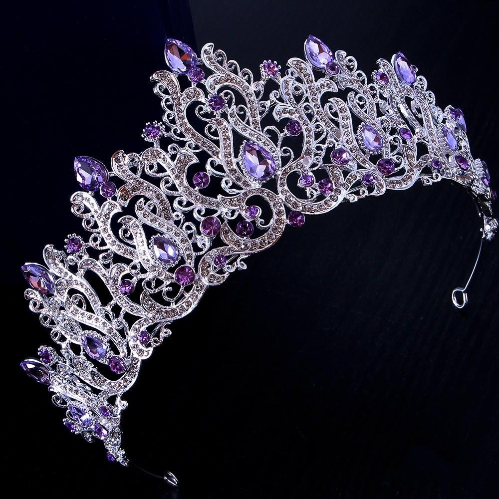 Queen Party Pageant Princess Tiara Crystal Rhinestone Crown Exquisite Baroque Luxury Crown  Wedding