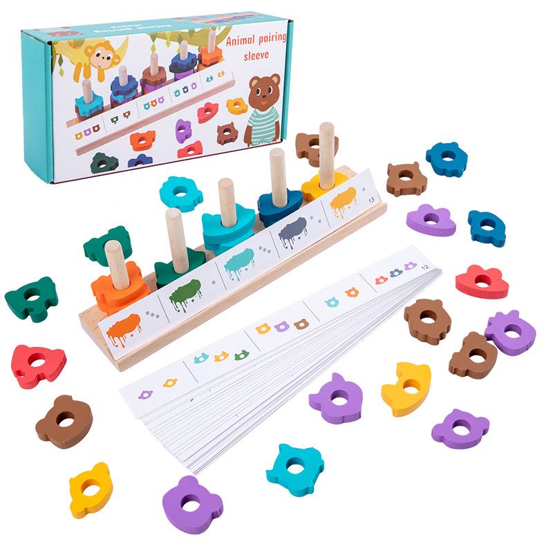 

Enlightenment Animal Shape Matching & Stacking Rings Educational Toy