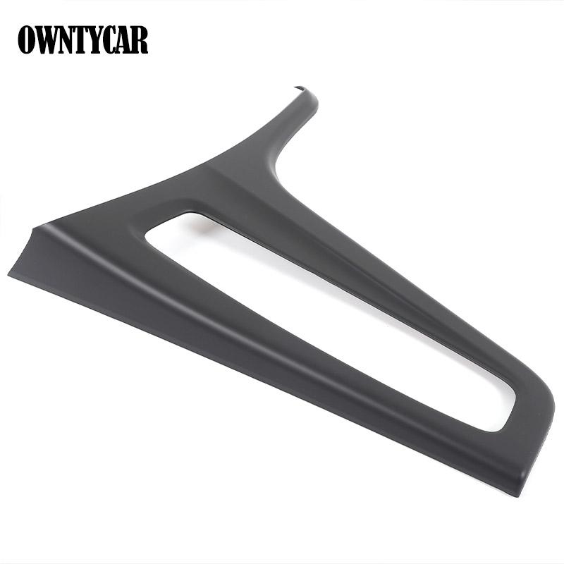 For Cadillac Escalade - ABS carbon fiber car central control gear panel frame cover sticker car interior accessories