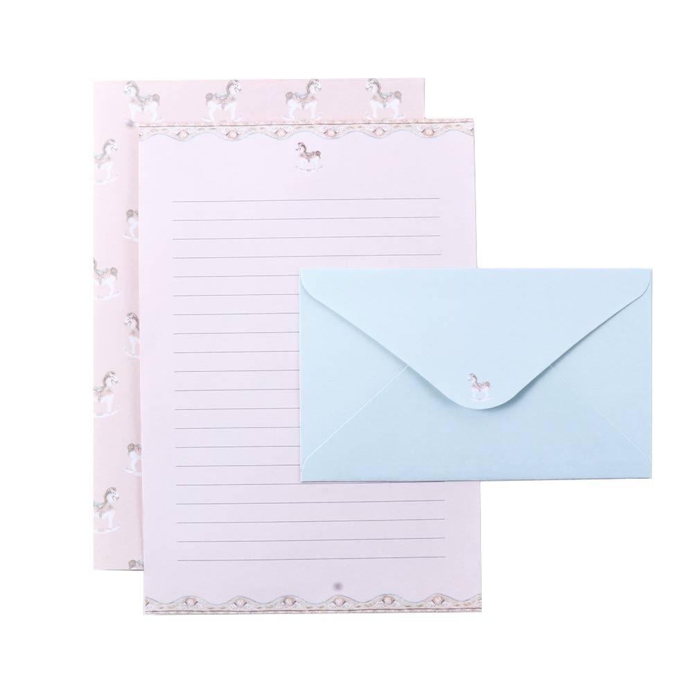 Office Supplies Cartoon Different Style Letter Pad Beautiful Flower Envelope Writing Paper Stationery Paper Letter Paper