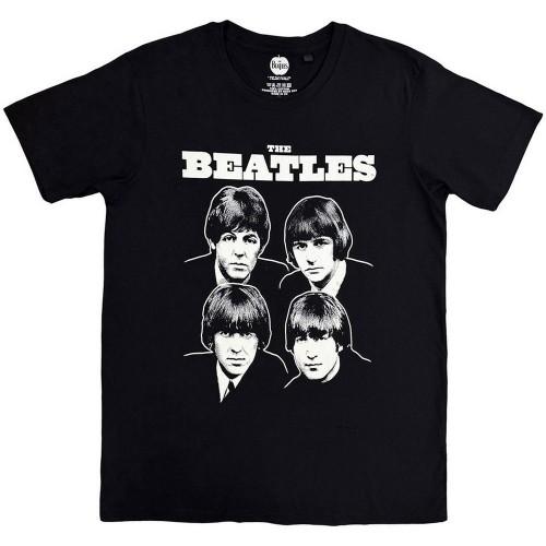 The Beatles Unisex Adult Black & White Band T-Shirt