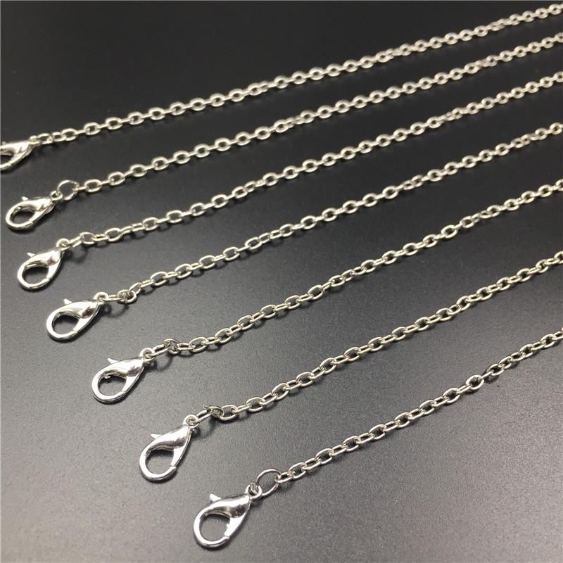 2pcs 50cm Necklace Chain for Men and Women DIY Jewelry Pendant Matching