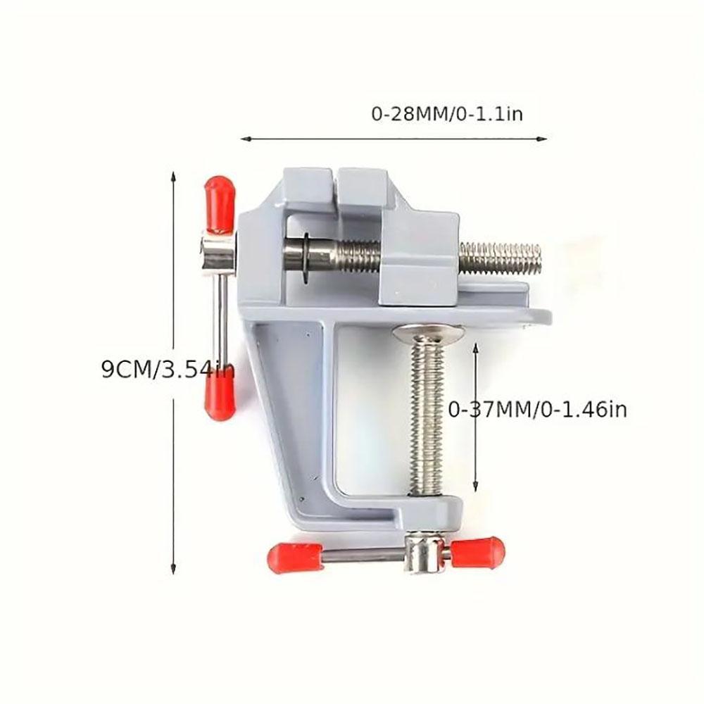 Mini Generic Bench Vise Muliti-Funcational 3.5&quot Aluminum Miniature Small Jewelers Hobby Clamp On Table Flat Pliers Tool Vice