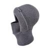 WTEMPO Men's Autumn Winter Ear/Face Protection Knitted Hats Cold-proof Windproof Outdoor Cycling Hats Solid Color Thick Warm Plush Inner Woolen Hats