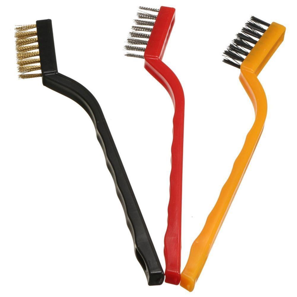3Pcs/lot  Gas Stove Cleaning Wire Brush Kitchen Tools Metal Fiber Brush Strong Decontamination