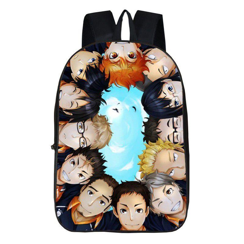 Karasuno Haikyuu Anime High School Backpack Shoulder Bag Travel Book Rucksacks