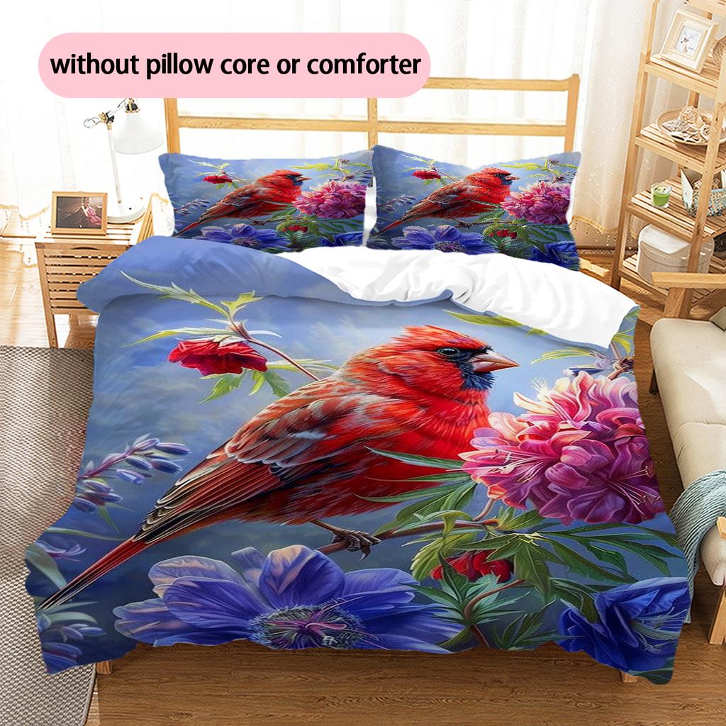 Cartoon Pattern Bedding Quilt Set Quilt Cover Pillowcase Home Decoration Birthday Gift (1 * duvet cover + 2 * pillowcase, without core)
