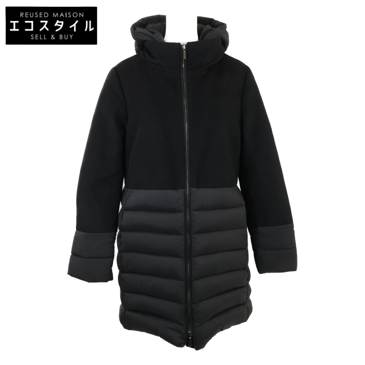 

MOORER Excellent condition ANGELE-LE wool cashmere down jacket coat 44 blackUsed