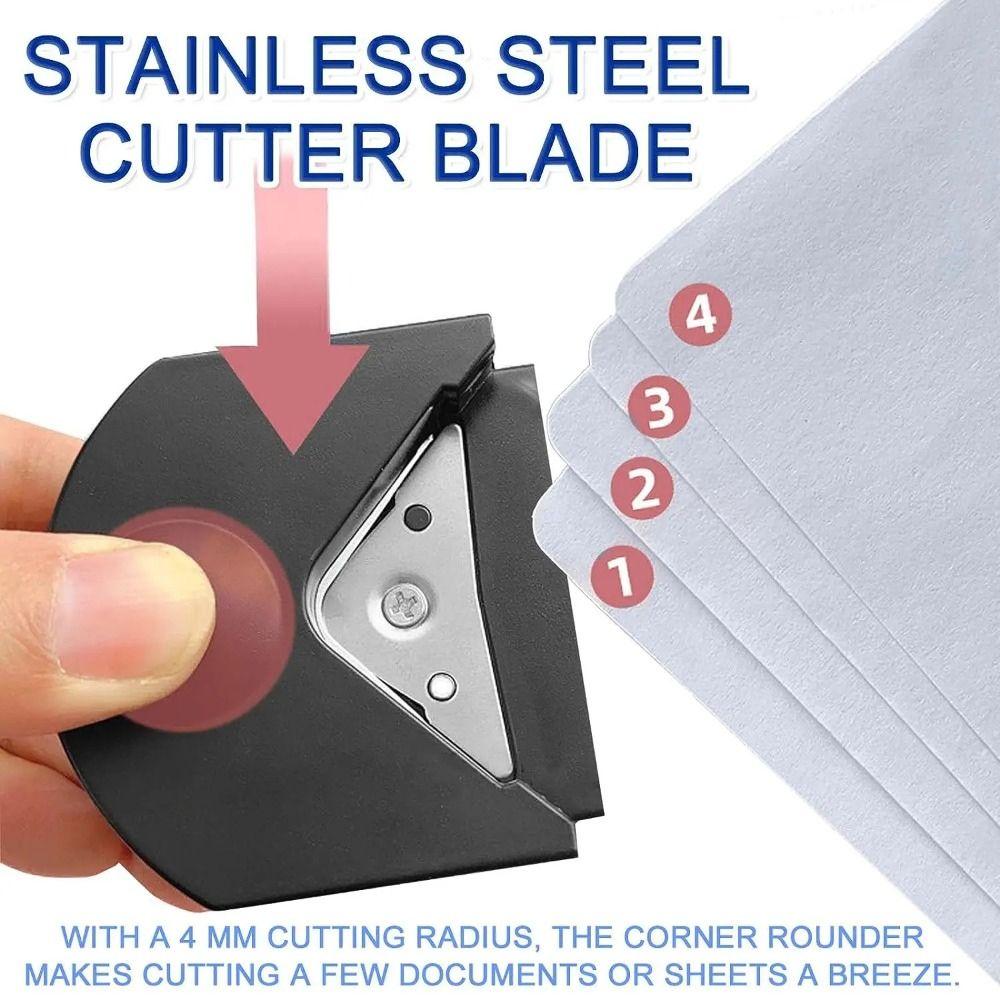 Multi-functional 4mm R4 Card Rounder Portable Paper Cutting Tool R4 Circular Paper Trimmer Paper Corner Puncher Craft Tool