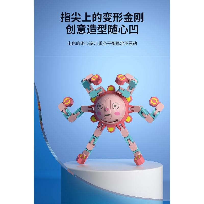 Face-changing Fingertip Top Decompression Toy Transforming Luminous Children's Kindergarten Gift