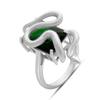 Silver Ring with Nano Emerald 5.15ct, Item Weight 5.57 G (2182498)