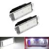18 LED Lamp Car License Plate Light White For Renault Clio 3 4 Espace 5 Kangoo 2 Master Megane 2 3 Cc Twingo 2 3 Twizy Vel C9F5