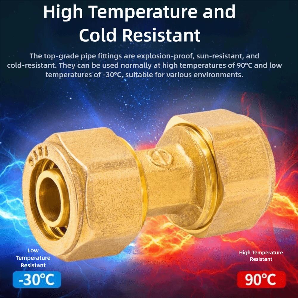 1216 Mosiężny kształtka rurowa Gwint zewnętrzny/wewnętrzny Złącza rurowe Nowe miedziane złącze Ogrzewanie podłogowe