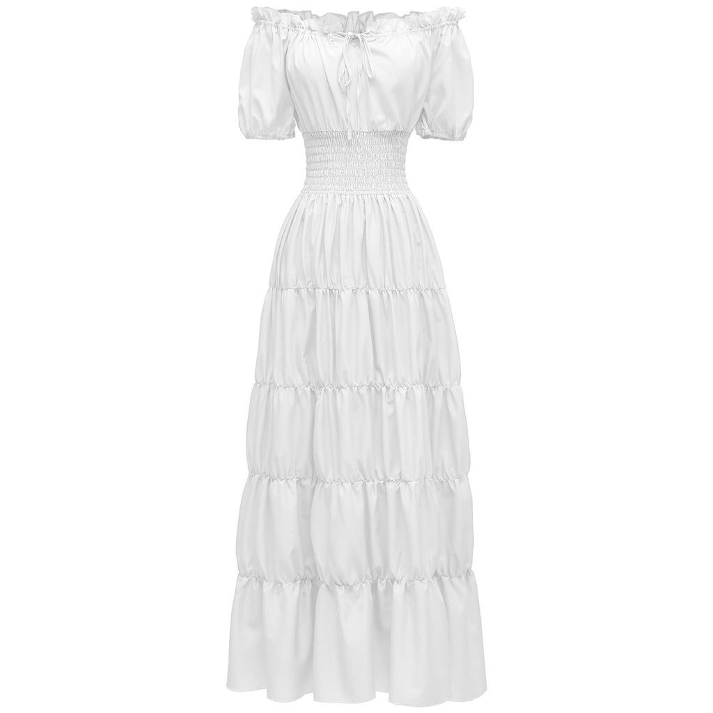 Abito Lungo Medievale Rinascimentale da Donna per Halloween Role Play