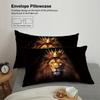 3-piece Set, Lion Pattern Printed Bedding Set, Queen, King, Double Bed, Adults Bedroom, Guestroom, Hotel, Soft and Comfortable