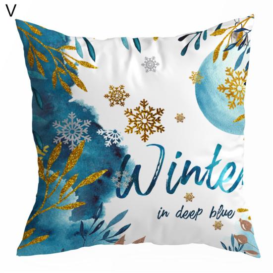 Mode Kudde Slipcover Dold Dragkedja Dekorativ Polyester Jul Hem Sovsal Hotell Kontor Kastkudde