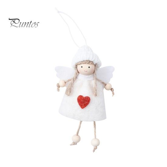 Cute Angel Figurines for Decor Plush Doll Ornaments, Christmas Fairy Girl Hanging Pendant Pastel Holiday Tree Decorations Home Decor, Party, New Year,