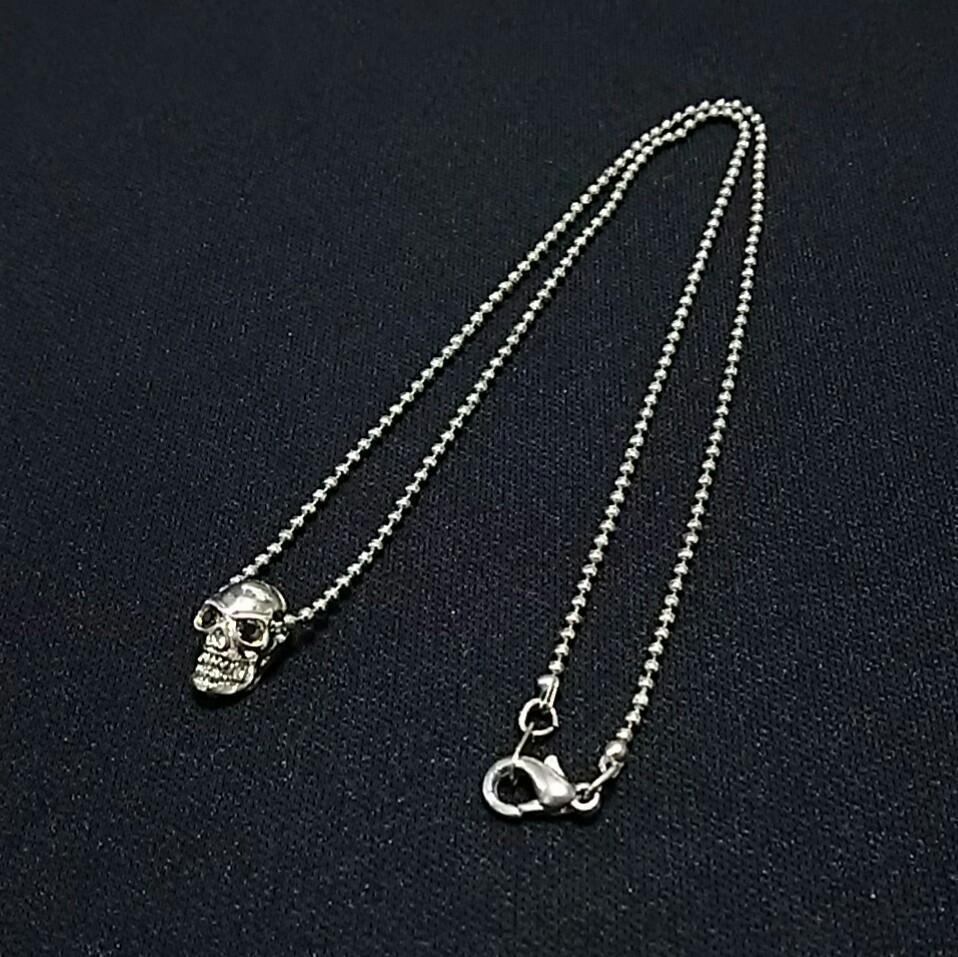 

[USED] y2k,achieve,kpop,host brodia/skull head necklace