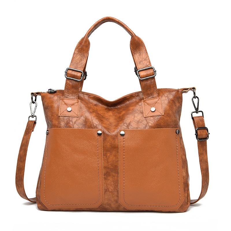 

Летняя женская сумка для путешествий с фактурой, большая вместимость, женская сумка-тоут, сумка через плечо темно-коричневого