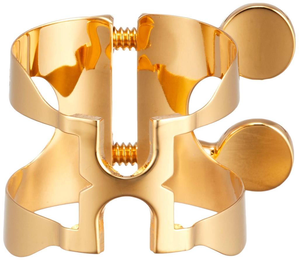 Harrison Hertz Alto Saxophone Ligature A3 Gold Plated (Gold Plated) Finish