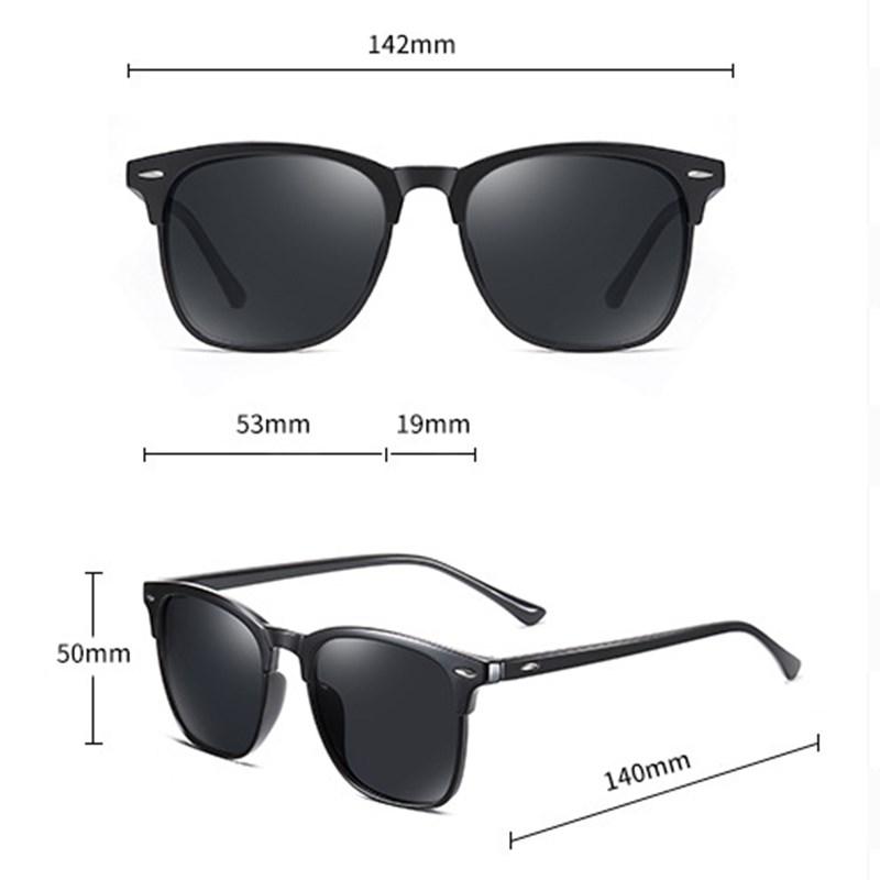 Nuevas gafas de sol polarizadas clásicas vintage para hombre, gafas de sol antirreflejos con espejo para hombre, gafas de sol para exteriores, gafas de moda Uv400