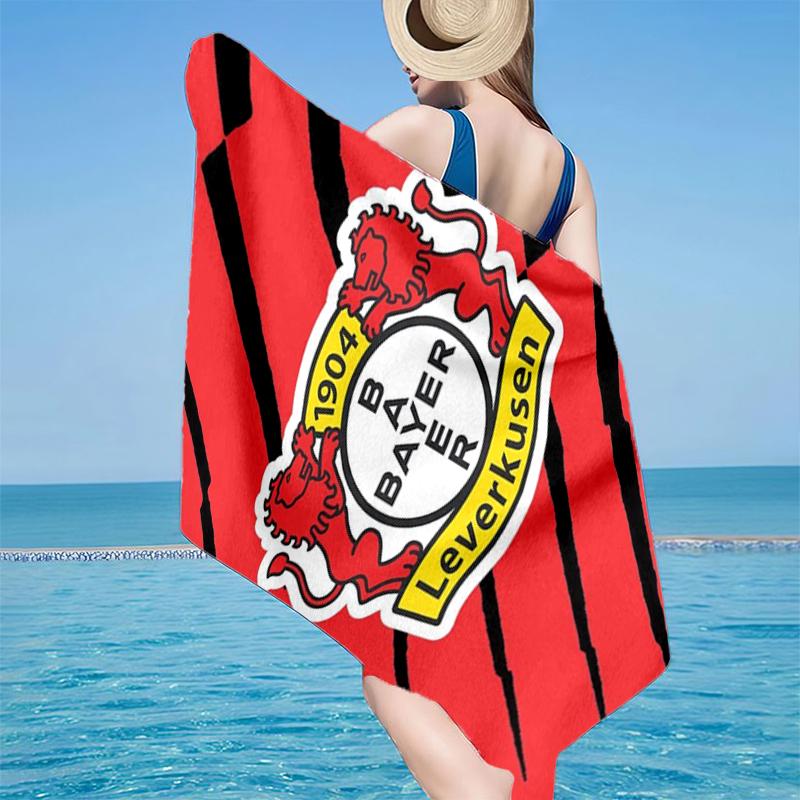 Fußballverein Wappen Löwe Strandtuch, Superweiche Mikrofaser, Geschenk für Sie/Ihn, Geburtstag, für Pool, Strand, Reisen, Heimdekoration Fan-Geschenke