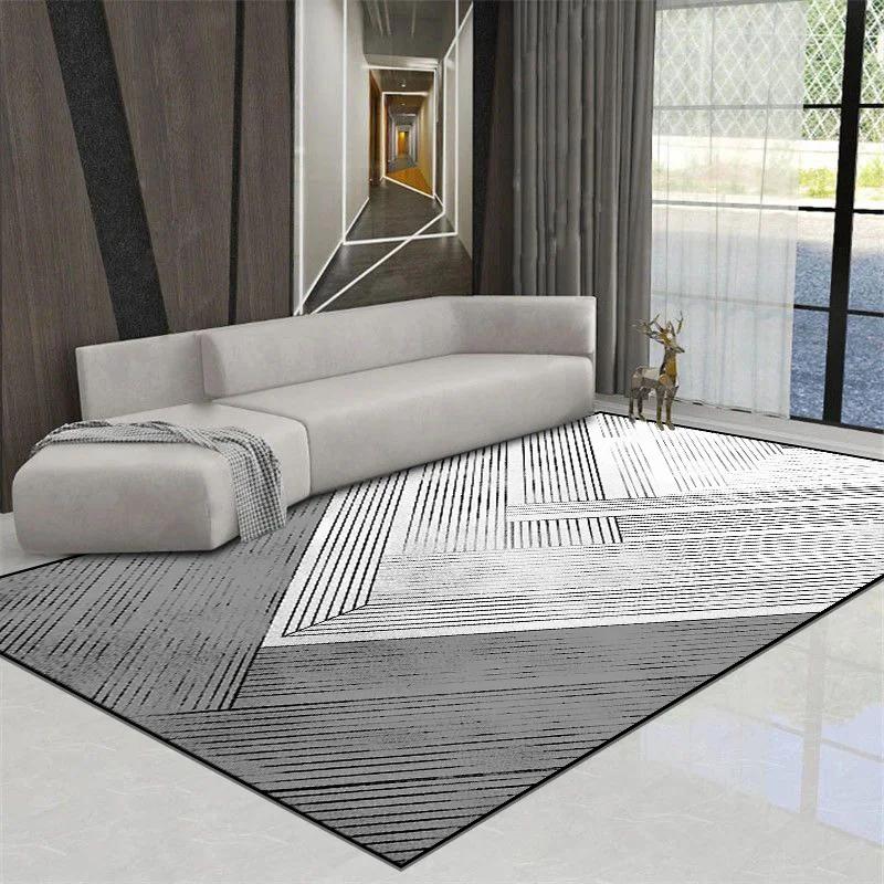 Moderne Teppiche für Wohnzimmer Einfache Haushaltsmatte Große Fläche Dekorative Schlafzimmerteppiche Rutschfest Kinderteppich Anpassbar