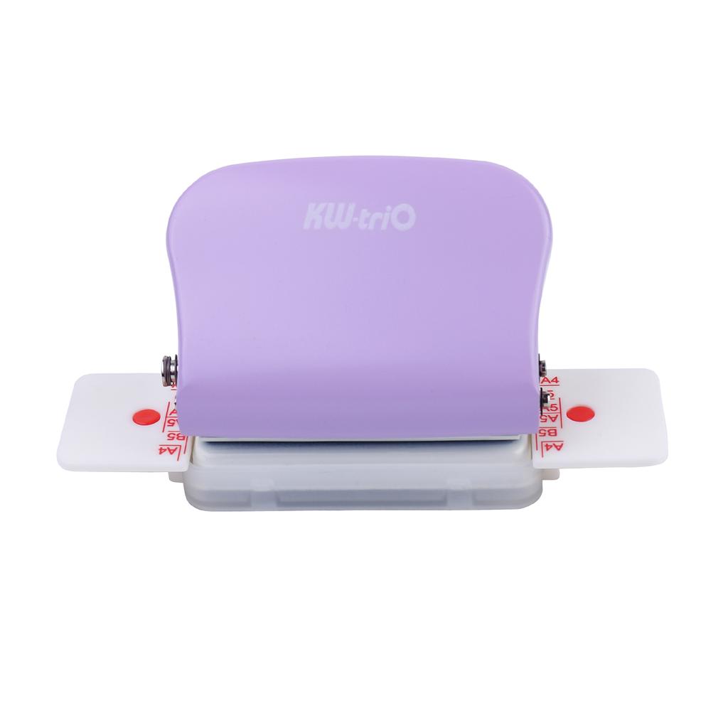 KW-trio 6-Hole Paper Punch Handheld Metal Hole Puncher 5 Sheet Capacity 6mm for A4 A5 B5 Notebook Scrapbook Diary Planner