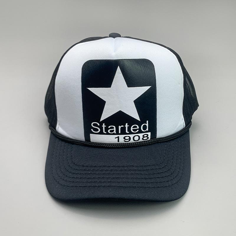 Breathable Cartoon Letter Fashion Men'S And Women'S Baseball Cap Cotton Hip Hop Skateboard Hollow Casual Sun Hat