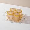 Condiment Jar Container with Holder Integrated Design Multifunction Spice Lids Spoon and for