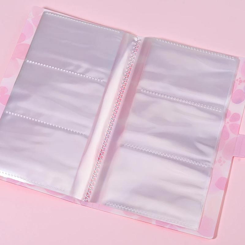 120/240 Slots Nail Sticker Storage Book Clear/Butterfly/Flowers/Leaves Cover Nail Decal Storage Album For Small Sticker