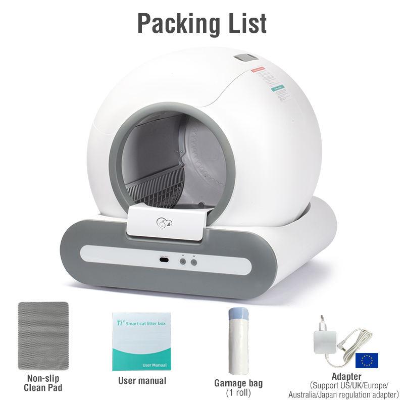 Smart Automatic Cat Litter Box with Easy Clean Feature 65L Capacity EU Stock Fast Direct Shipping
