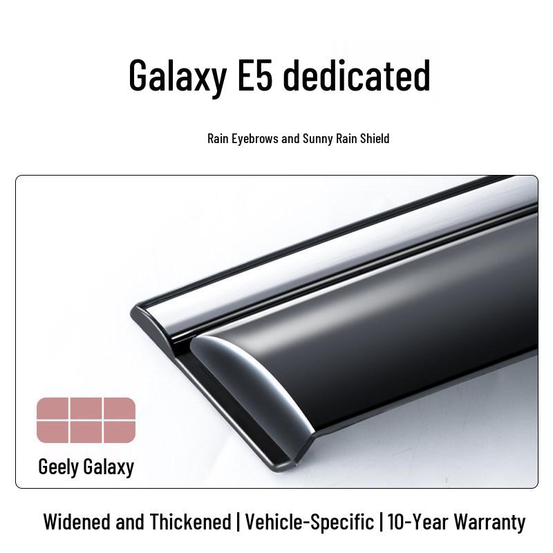 Geely Galaxy E5 Car Sunshades & Rain Deflectors - Window Rain Visor Accessories