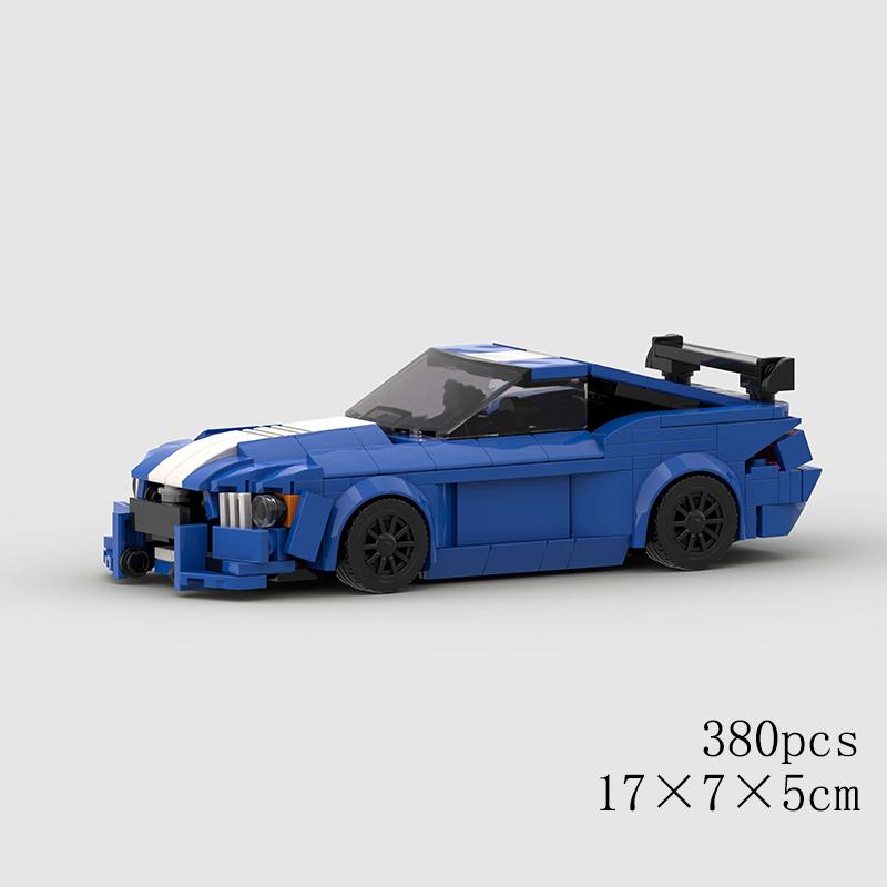 MOC Viteză Sport Super Mașină de Curse Model Blocuri de Construcție Cărămizi DIY Oraș Tehnic Raliu Mare Vehicul de Curse Cadou de Crăciun Jucărie
