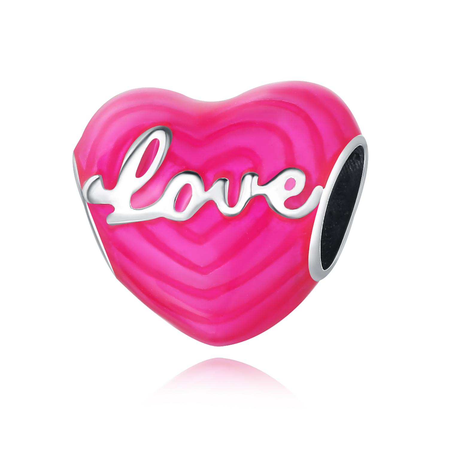 

Copper Flower Love Heart Pink Series Charms Beads Fit Original Wear Bracelets Diyjewelry Accessories