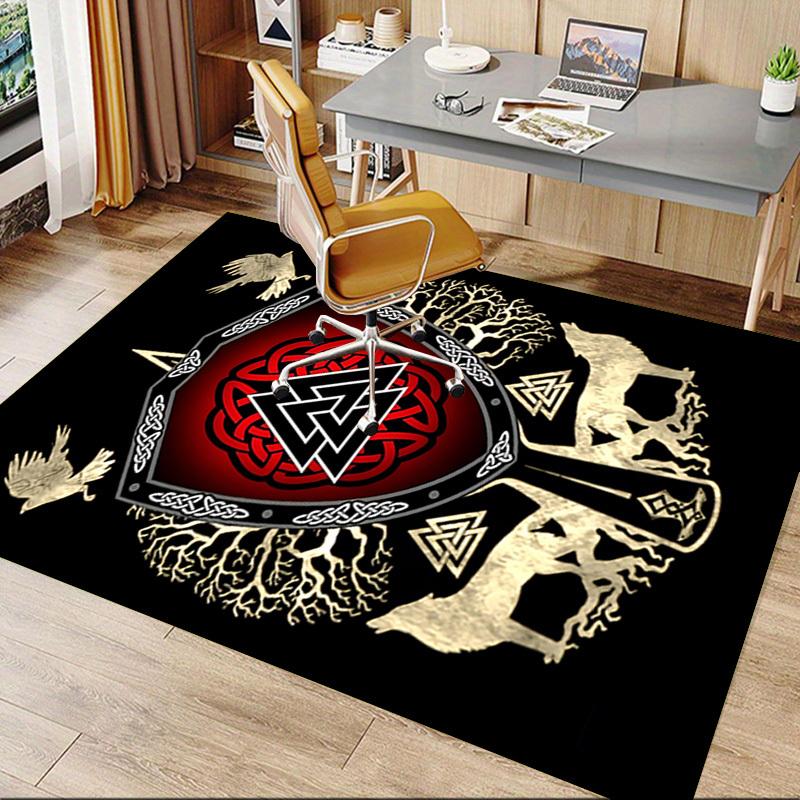 1pc Celtic Shield Carpet, Office Rug Outdoor Mat Home Decor Area Carpet Festival