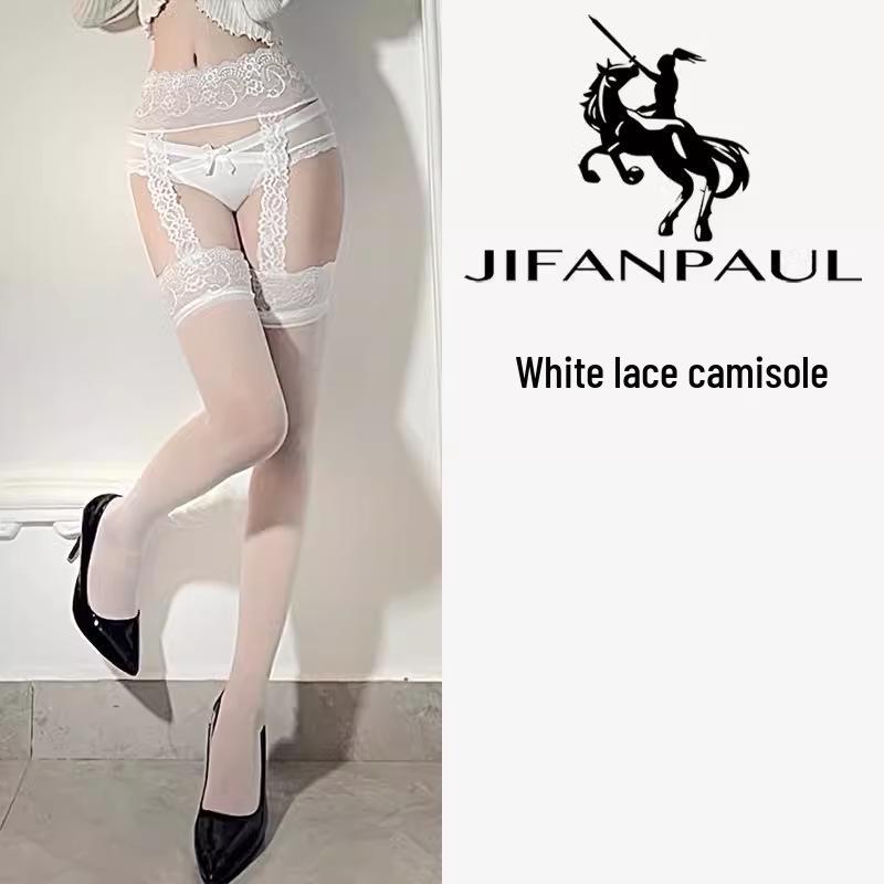 Lace Suspender Thigh-High Stockings with Over-the-Knee Design