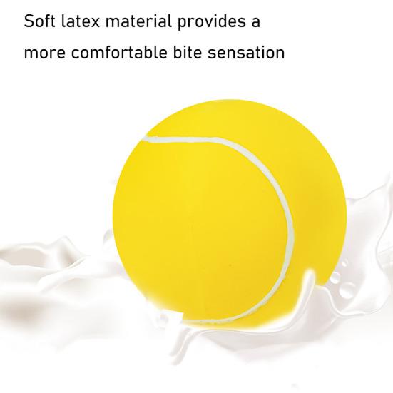 Squeaky Dog Tennis Ball Dog Chew Toy Fetch Ball Interactive Dog Training Toy for Outdoor Fetch Toss-and-Catch Game