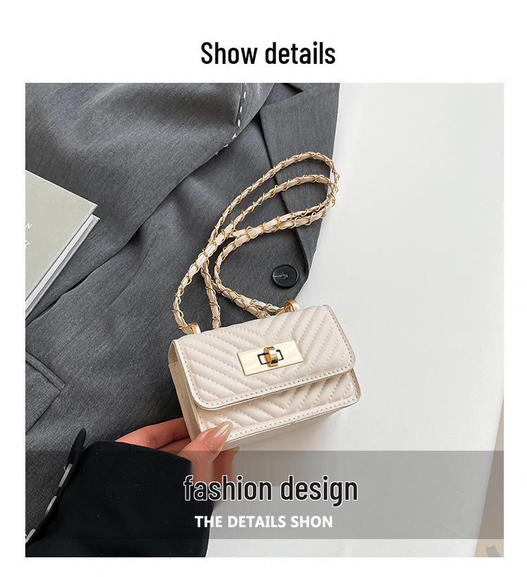 Módny trend 2025 Mini dámska štvorcová crossbody retiazková kabelka