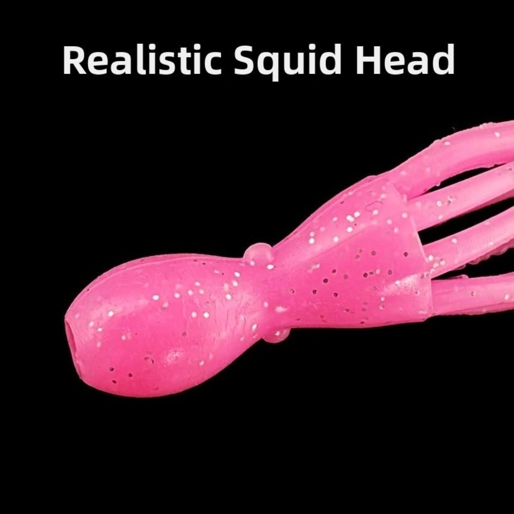 4.2g Weight Silicone Trolling Skirts 11cm Length Luminous Squid Jigging  Jigging Fishing