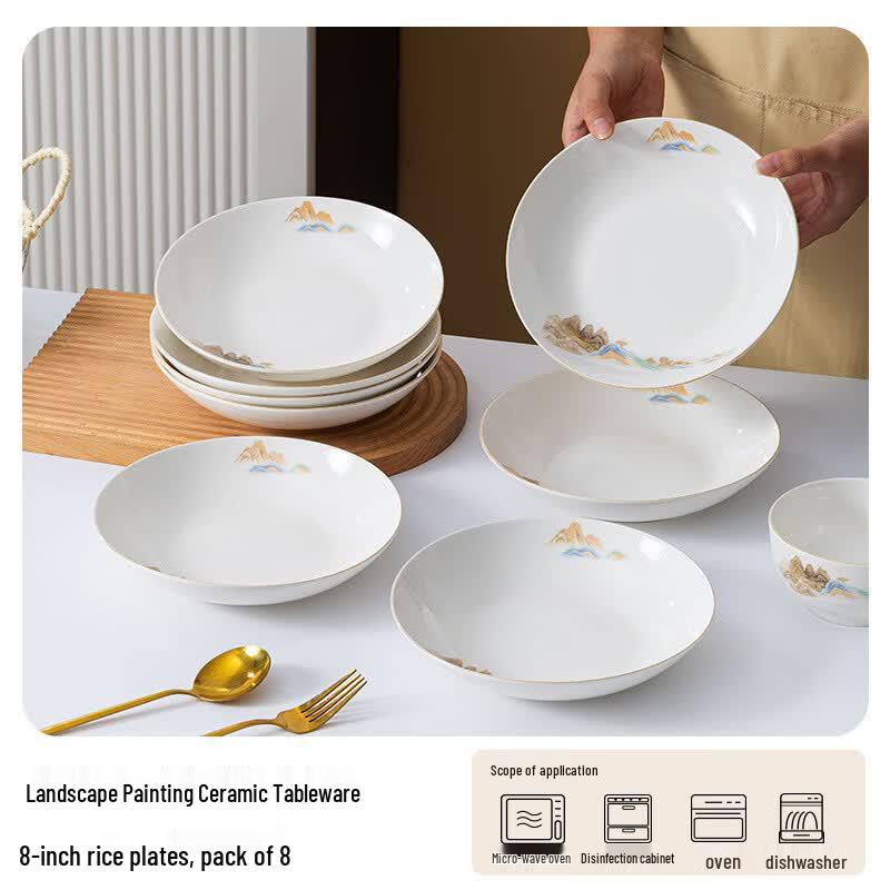 Ru Han Minimalist Ceramic Dinnerware Set