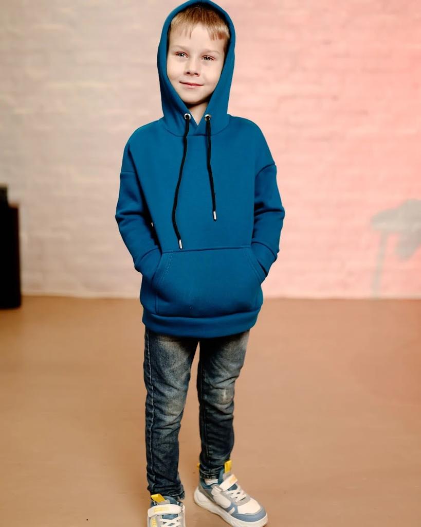 Hoodie (boys) – Warm Oversize Fit, Kangaroo Pocket & Hood, Winter,6394-025-4 HC