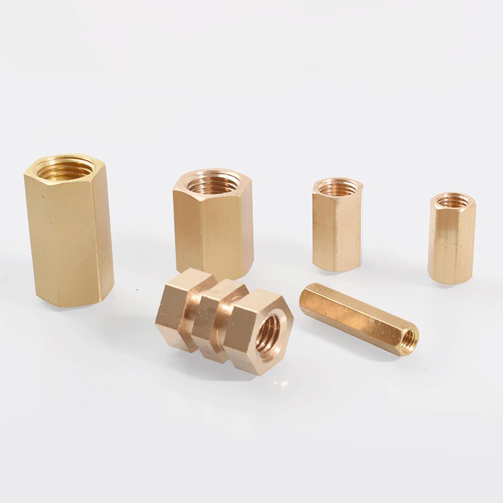M3  M4 M5 M6 M8 M10 M12 M14 M22 Metric Female Brass Hex Rod Coupler Pipe Fitting Connector Adapter Water Gas Oil
