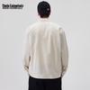 Mark Fairwhale Men's Casual Loose Fit Long Sleeve Lapel Shirt
