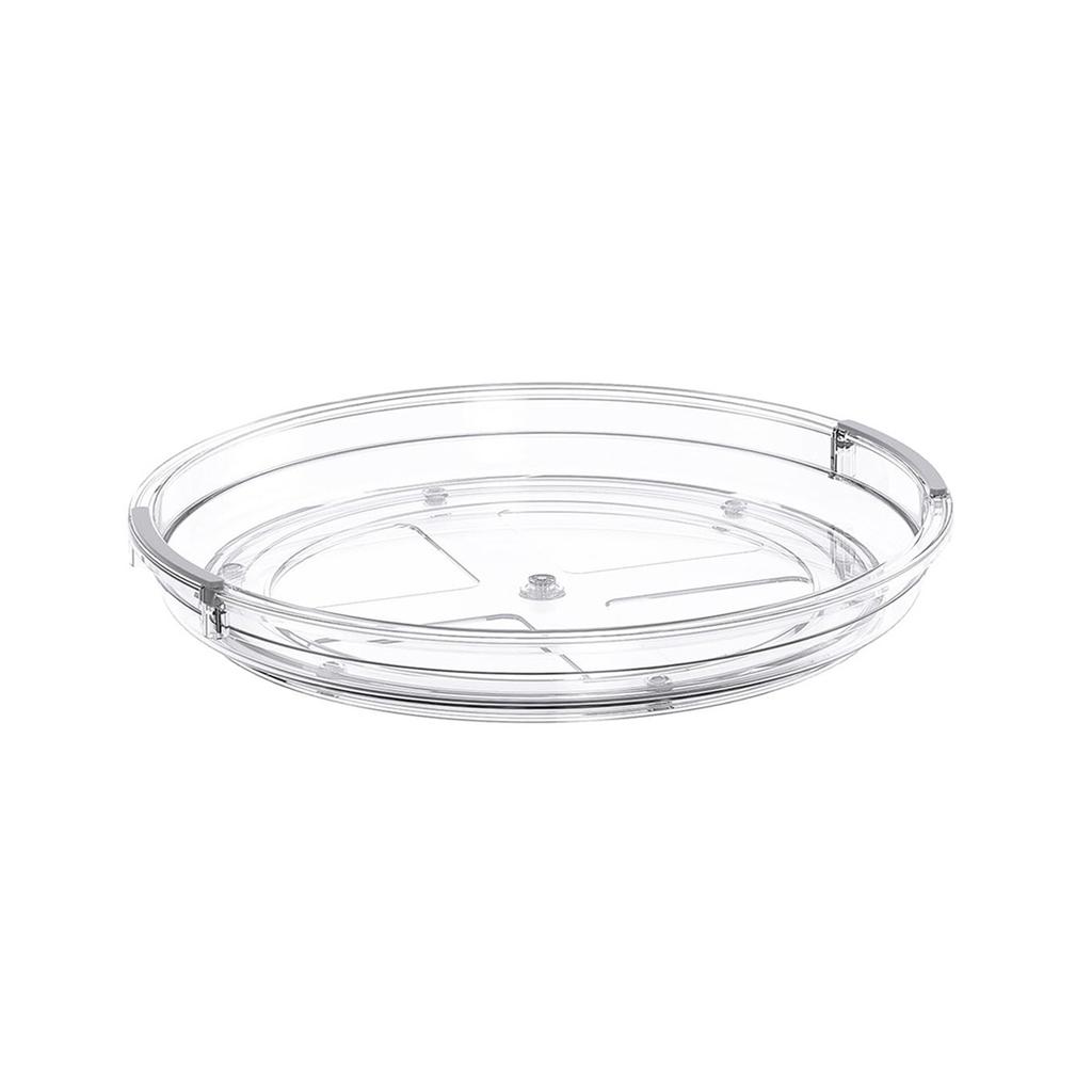 1/2Pack Rotating storage turntable, circular rotating plastic seasoning rack storage rack, can improve space utilization