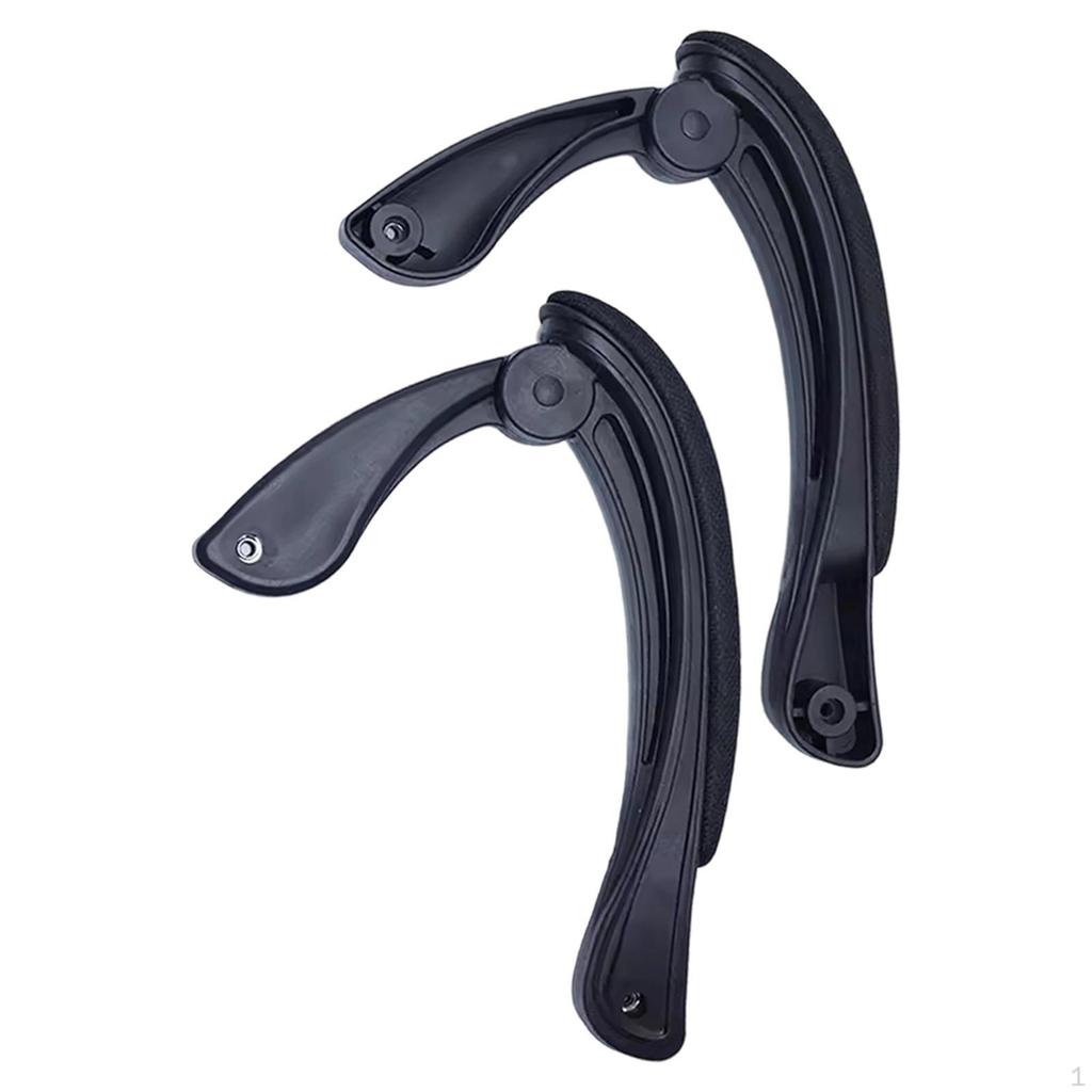 1 par justerbare armlener til kontorstol, armlener med puter for de fleste gaming-svingstoler, enkle