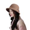 Stylish Korean Women's Hat Autumn Winter Bucket Hat, Casual Knitted Warm Bowknot Beanie