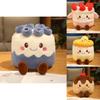 Plush Fruit Cake Soft Toy With Pp Cotton Filling For Birthday Gift And Collectors
