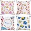 Outdoor Cushions Cover Marine Starfish Shell Pillow Case Soft Pillow Cover Throw Pillowcase Pillows For Living Room Sofa 45*45Cm