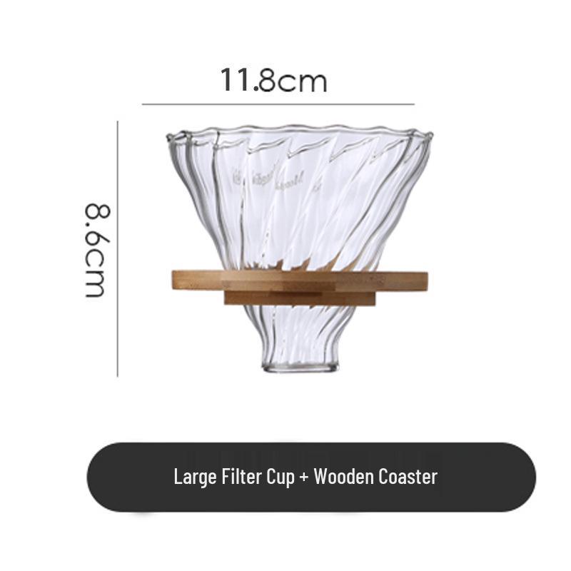 Glass Pour Over Coffee Drip Set with Scale for Cold Brew & Americano